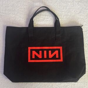 Official Nine Inch Nails 2025 concert tote bag